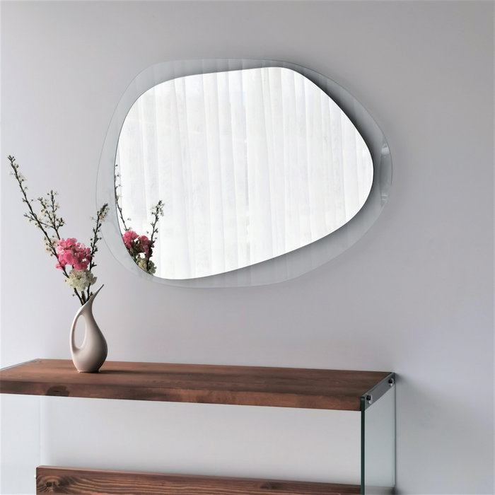 Hanah Home Aqua A342 Espejo de Cristal Templado 75x55 cm